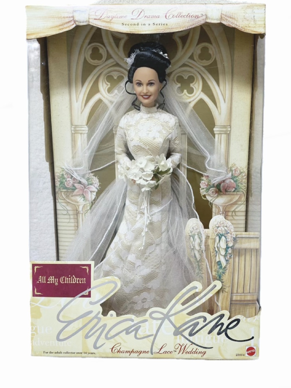 Erica Kane Susan Lucci Barbie Bridal Collectors doll All my children Lace Gown